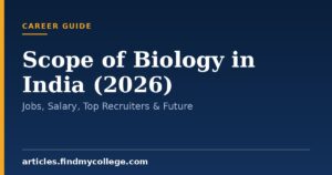 Scope of Biology in India (2026): Jobs, Salary, Top Recruiters & Future