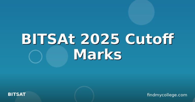 BITSAt 2025 Cutoff Marks