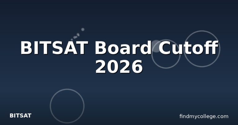 BITSAT Board Cutoff 2026