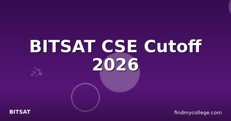 BITSAT CSE Cutoff 2026