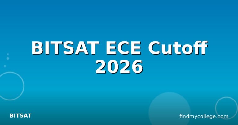 BITSAT ECE Cutoff 2026