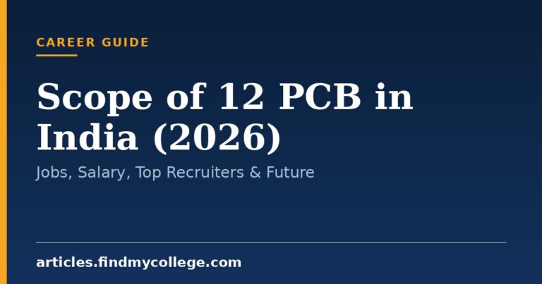 Scope of 12 PCB in India (2026): Jobs, Salary, Top Recruiters & Future