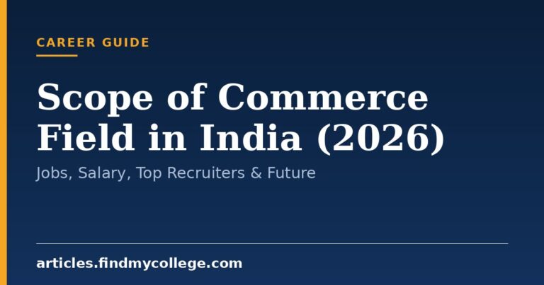 Scope of Commerce Field in India (2026): Jobs, Salary, Top Recruiters & Future