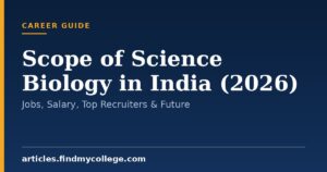 Scope of Science Biology in India (2026): Jobs, Salary, Top Recruiters & Future