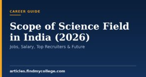 Scope of Science Field in India (2026): Jobs, Salary, Top Recruiters & Future