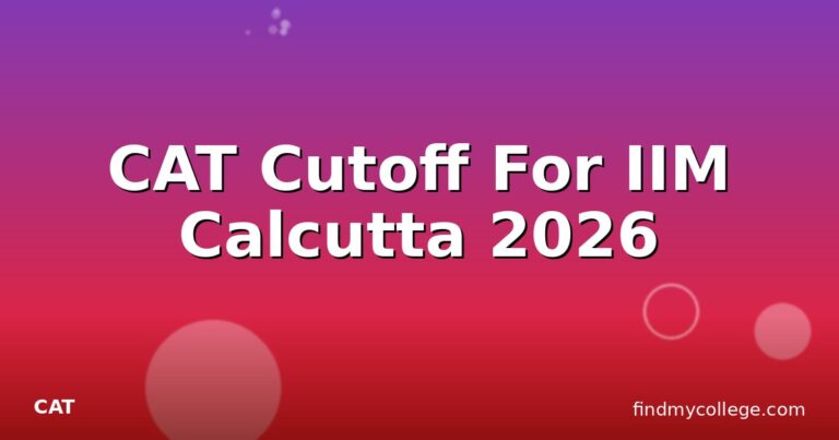 CAT Cutoff For IIM Calcutta 2026