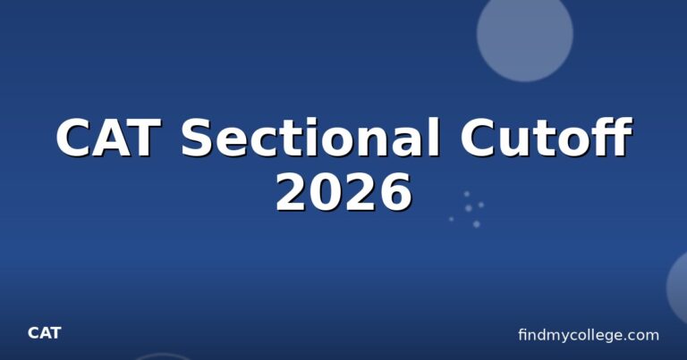 CAT Sectional Cutoff 2026