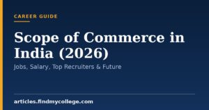 Scope of Commerce in India (2026): Jobs, Salary, Top Recruiters & Future