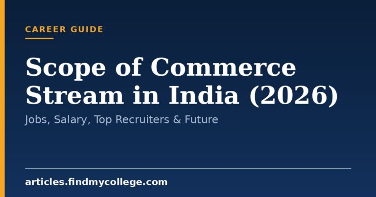 Scope of Commerce Stream in India (2026): Jobs, Salary, Top Recruiters & Future