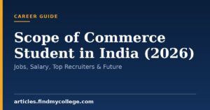 Scope of Commerce Student in India (2026): Jobs, Salary, Top Recruiters & Future