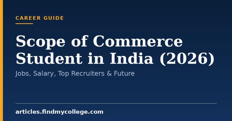 Scope of Commerce Student in India (2026): Jobs, Salary, Top Recruiters & Future