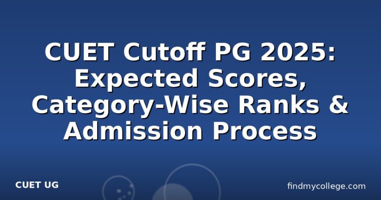 CUET Cutoff PG 2025: Expected Scores, Category-Wise Ranks & Admission Process