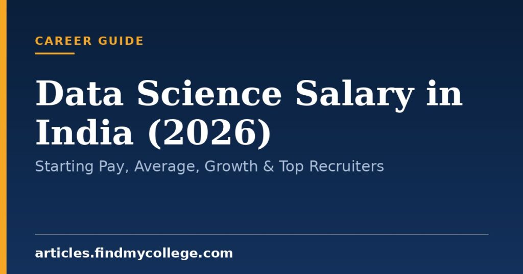 Data Science Salary in India (2026): Starting Pay, Average, Growth & Top Recruiters