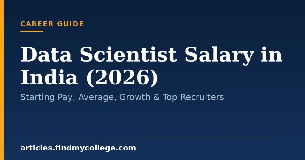 Data Scientist Salary in India (2026): Starting Pay, Average, Growth & Top Recruiters