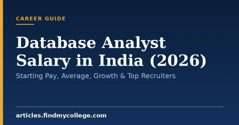 Database Analyst Salary in India (2026): Starting Pay, Average, Growth & Top Recruiters