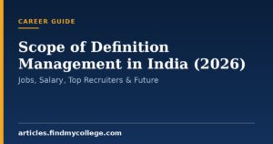 Scope of Definition Management in India (2026): Jobs, Salary, Top Recruiters & Future