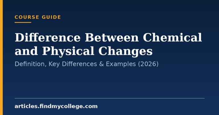 Difference Between Chemical and Physical Changes: Definition, Key Differences & Examples (2026)