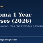 Diploma 1 Year Courses (2026): Eligibility, Duration, Fees, Top Institutes & Job Scope
