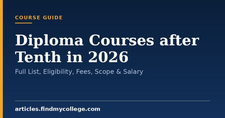 Diploma Courses after Tenth in 2026: Full List, Eligibility, Fees, Scope & Salary