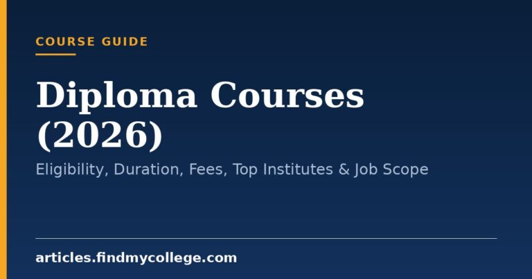 Diploma Courses (2026): Eligibility, Duration, Fees, Top Institutes & Job Scope