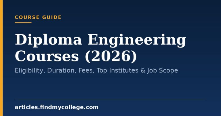 Diploma Engineering Courses (2026): Eligibility, Duration, Fees, Top Institutes & Job Scope