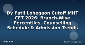 Dy Patil Lohegaon Cutoff MHT CET 2026: Branch-Wise Percentiles, Counselling Schedule & Admission Trends