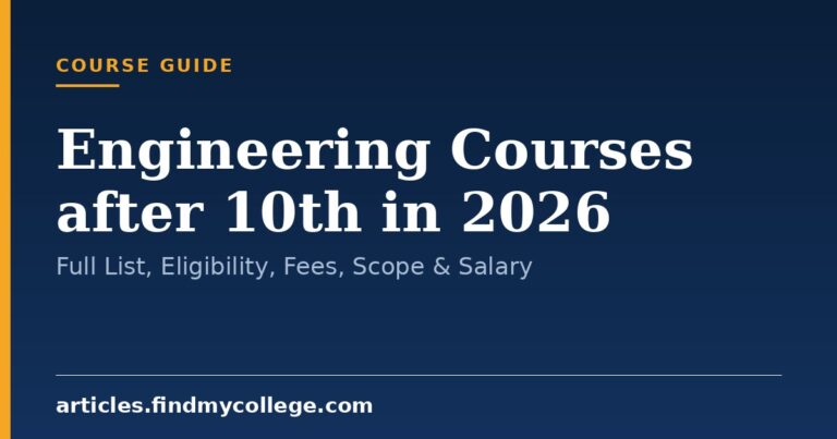 Engineering Courses after 10th in 2026: Full List, Eligibility, Fees, Scope & Salary