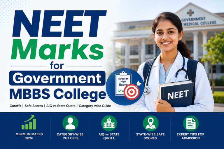 NEET Cutoff for MBBS Government College Admission