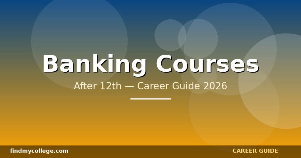 Banking Courses After 12Th