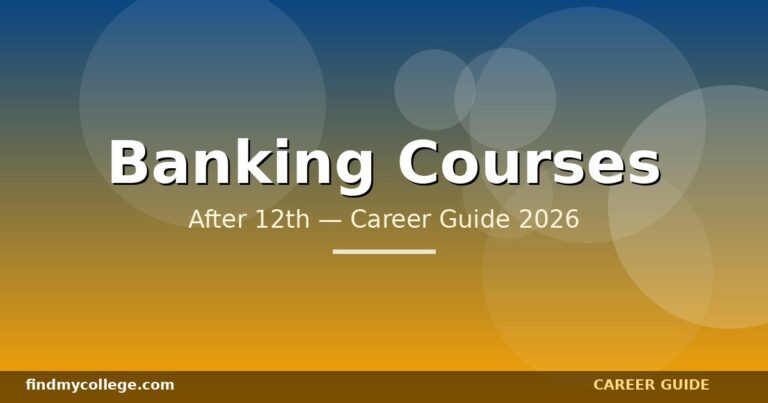 Banking Courses After 12Th