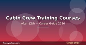 Best Cabin Crew Training Courses After 12th in India — Eligibility, Fees, Career Path (2026)