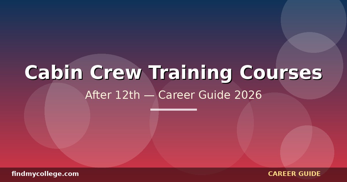 Best Cabin Crew Training Courses After 12th in India — Eligibility, Fees, Career Path (2026)