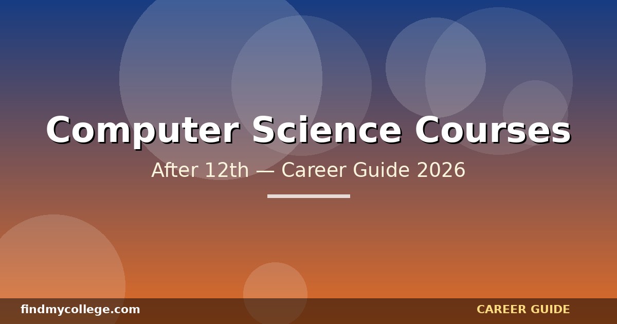 Top Computer Courses After 12th Class: Degrees, Diplomas, and Careers 2026