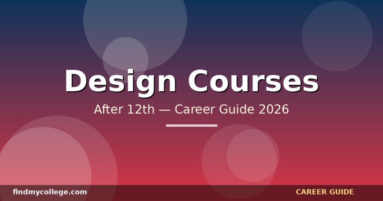 Best Design Courses After 12th in India — Eligibility, Fees, Career Path (2026)