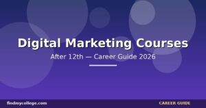 Best Digital Marketing Courses After 12th in India — Eligibility, Fees, Career Path (2026)