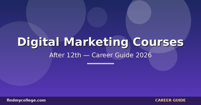 Best Digital Marketing Courses After 12th in India — Eligibility, Fees, Career Path (2026)