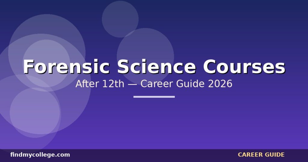 Forensic Courses After 12Th