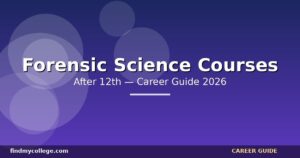 Forensic Courses After 12Th