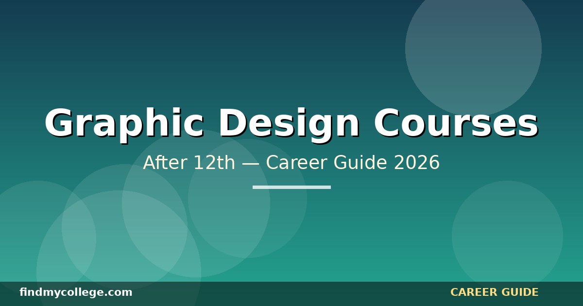 Best Graphic Design Courses After 12th in India — Eligibility, Fees, Career Path (2026)