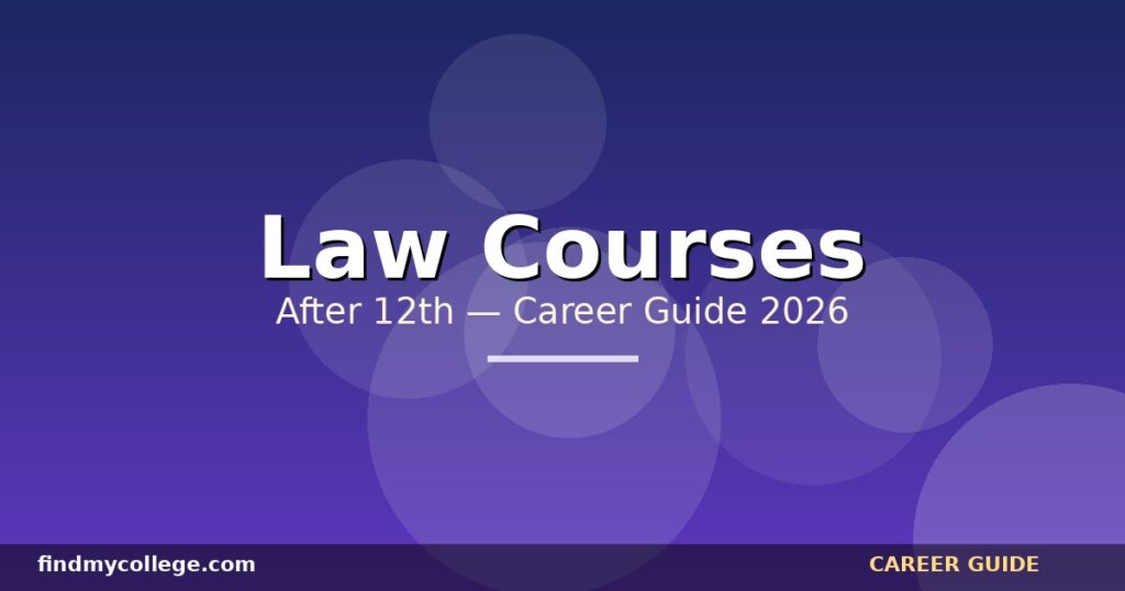 Law Courses After 12Th