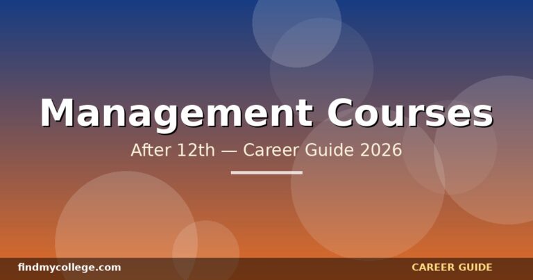 Best Management Courses After 12th in India — Eligibility, Fees, Career Path (2026)