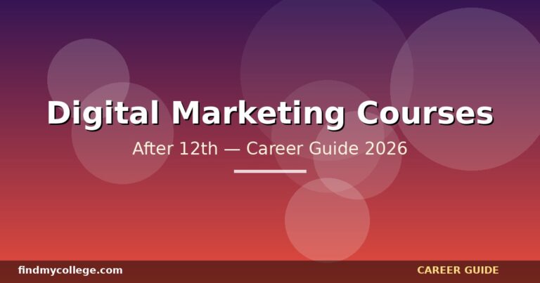 Best Digital Marketing Courses After 12th in India — Eligibility, Fees, Career Path (2026)