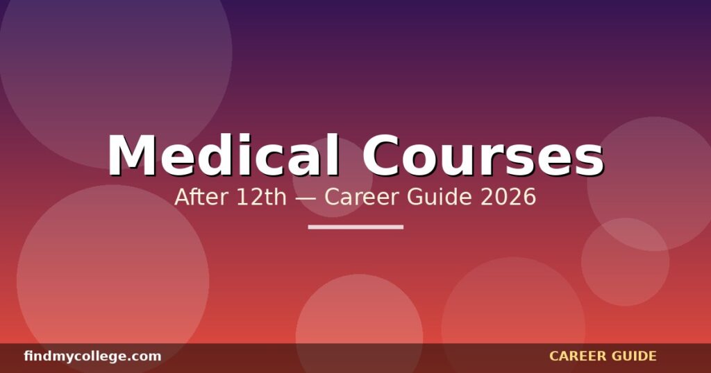 Medical Courses After 12Th