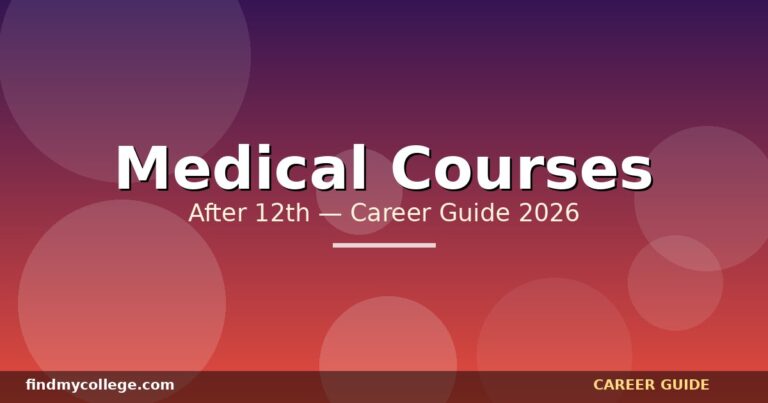 Medical Courses After 12Th