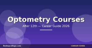 Best Optometry Courses After 12th in India — Eligibility, Fees, Career Path (2026)