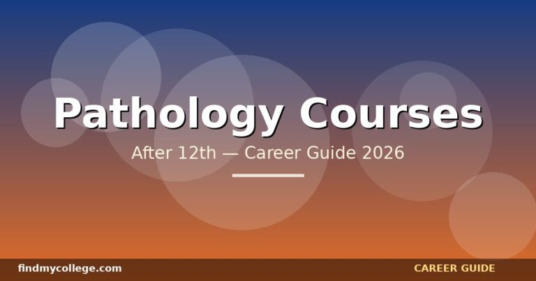 Best Pathology Courses After 12th in India — Eligibility, Fees, Career Path (2026)