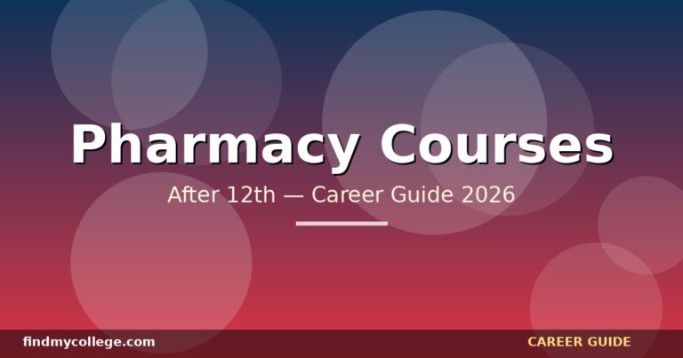 Best Pharmacy Courses After 12th in India — Eligibility, Fees, Career Path (2026)