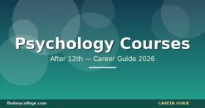 Psychology Courses After 12Th