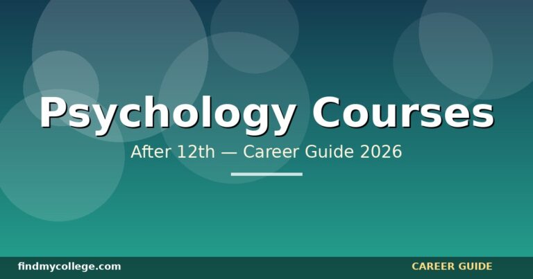 Psychology Courses After 12Th