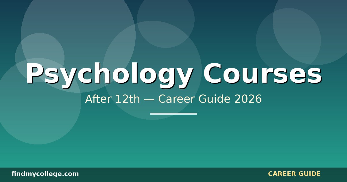 Psychology Courses After 12Th